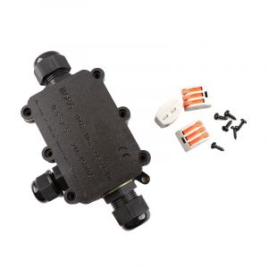 Acoplador de cable impermeable de 3 vías, con enchufe Wago en el interior, IP68