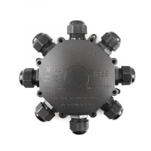 Acoplador de cable redondo impermeable de 8 vías, con enchufe Wago en el interior, IP68
