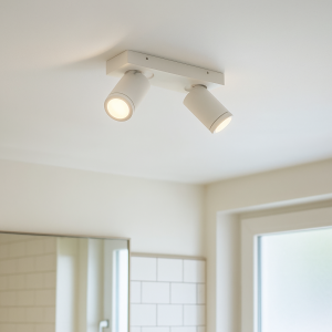 Foco de techo blanco moderno, Kenan, IP44