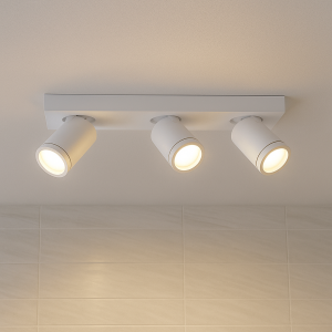 Foco de techo blanco moderno, Kenan, IP44