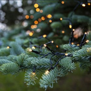 Luces de Navidad LED de 7,2 m con batería, 96 lámparas, interior y exterior