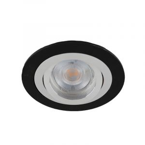 Foco empotrable negro de aluminio, Heido