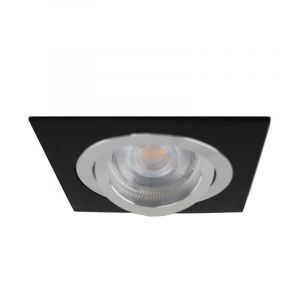 Foco empotrable negro de aluminio, Heido