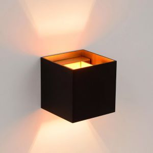 Aplique up down moderno negro, Xio