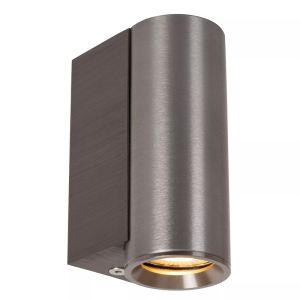 Foco de pared moderno gris, Dupla