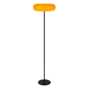 Lámpara de pie retro naranja, Sentino, con interruptor