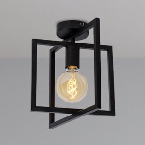 Plafón de techo moderno negro, Luuk