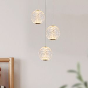 Lámpara colgante diseño dorada, Cintra, 4,7W, 2700K LED