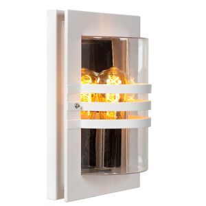 Lámpara exterior moderna blanca, Privas, IP44