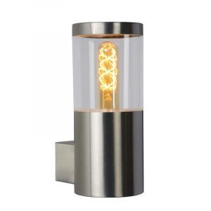 Lámpara exterior moderno cromado, Fedor, IP44