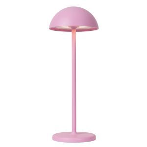 Lámpara de mesa exterior retro rosa, Joy, 1,5W, 3000K LED, IP54, con regulador táctil