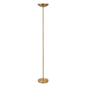 Lámpara de pie de lectura moderna latón, Zenith, 20W, 3000K LED, con regulador táctil