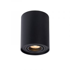 Foco de techo moderno negro, Tube
