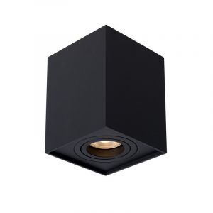 Foco de techo moderno negro, Tube