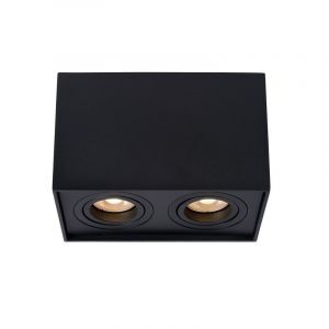 Foco de techo moderno negro, Tube