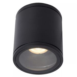 Foco de techo moderno negro, Aven, IP65