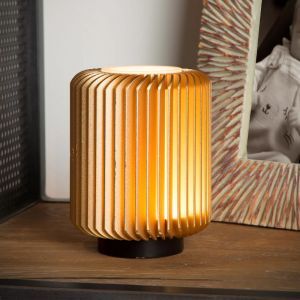 Lámpara de mesa moderna dorada, Turbin, 5W, 3000K LED, con interruptor