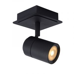 Foco techo baño moderno negro, Lennert, IP44