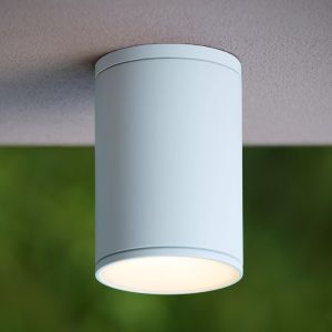 Lámpara exterior moderna blanca, Tubix, IP54