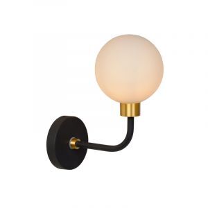 Foco de pared antiguo dorado, Berend, IP44