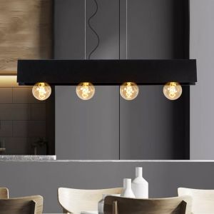 Lámpara colgante industrial negra, Surtus