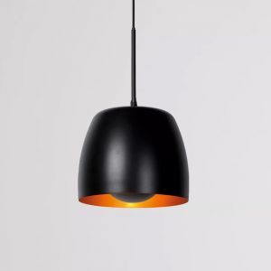Lámpara colgante antigua negra, Nolan
