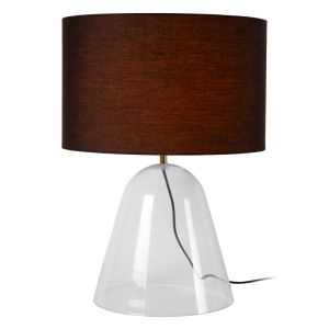 Lámpara de mesa moderna negra, Campana, con interruptor
