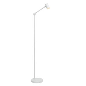 Lámpara de pie recargable moderna blanca, Tipik, 3W, 2700K LED, con regulador táctil