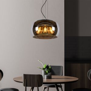 Lámpara colgante moderna gris, Olivia