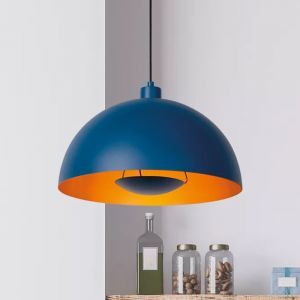 Lámpara colgante moderna azul, Siemon
