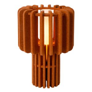 Lámpara de mesa moderna marrón, Rollo, con interruptor