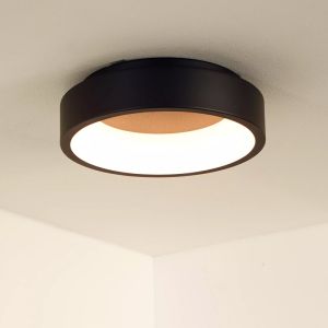 Plafón de techo moderno negro, Talowe, 20W, 3000K LED