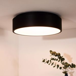 Plafón de techo moderno negro, Talowe, 30W, 3000K LED