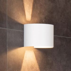 Aplique up down moderno blanco, Axi, 6W, 2700K LED, IP54