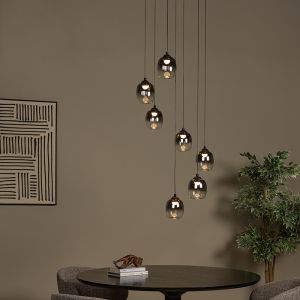 Lámpara colgante moderna gris, Tamino, 7W, 3000K LED