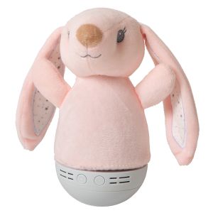 Lámpara de mesa infantil moderna rosa, Dolly, 3W, RGB LED, con interruptor