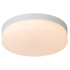 Lámpara de techo baño de plástico blanca, Biskit, 18W, 2700K LED, IP44