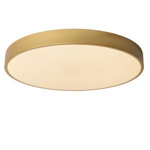 Plafón de techo moderno dorado, Unar, 36W, 2700K LED, regulable en 3 pasos