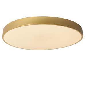 Plafón de techo moderno dorado, Unar, 60W, 2700K LED, regulable en 3 pasos