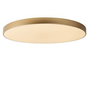 Plafón de techo moderno dorado, Unar, 80W, 2700K LED, regulable en 3 pasos