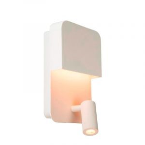 Aplique moderno blanco, Boxer, 5W, 3000K LED, con interruptor