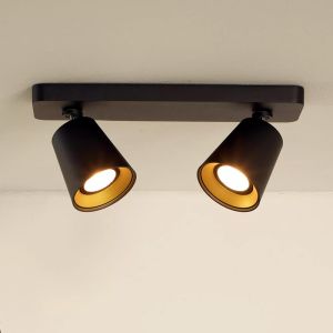 Foco de techo moderno dorado, Turnon