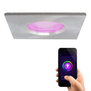 Foco empotrable inteligente cromado moderno, Jule, IP65, 4,5W, RGBW