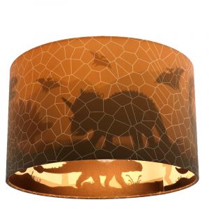 Lámpara de techo infantil naranja moderna, Dino