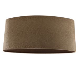 50 cm pantalla lámpara terciopelo marrón oval, Emilius