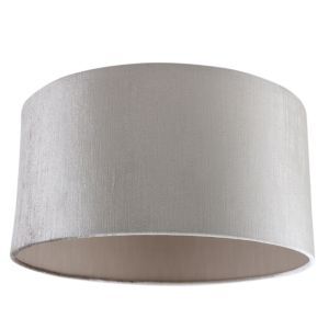 40 cm pantalla lámpara terciopelo gris, Emilius