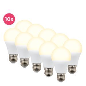 10 pack cenor E27 A60 LED bombillas blanco caliente 8,5W