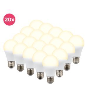 20 pack cenor E27 A60 LED bombillas blanco caliente 8,5W