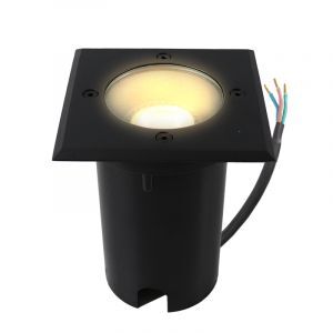 Foco suelo exterior negro moderno, Clenton, IP65