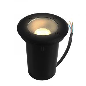 Foco suelo exterior negro moderno, Clenton, IP44